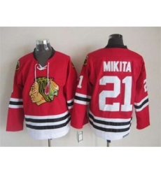 nhl jerseys chicago blackhawks 21 mikita red[m&n]