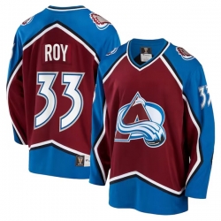 Men Colorado Avalanche 33 Patrick Roy Burgundy Stitched Jersey