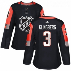 Womens Adidas Dallas Stars 3 John Klingberg Authentic Black 2018 All Star Central Division NHL Jersey 