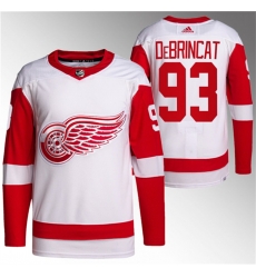 Men Detroit Red Wings 93 Alex DeBrincat White Stitched Jersey