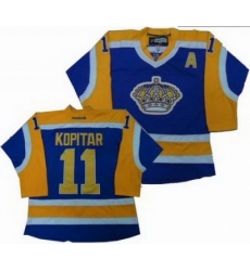 Los Angeles Kings 11 Anze Kopitar yellow purple Jerseys