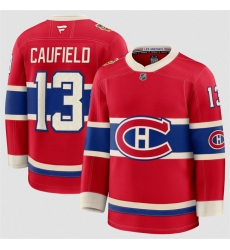 Men Montreal Canadiens 13 Cole Caufield Red 2026 Stitched Jersey Men Montreal Canadiens 13 Cole Caufield Red 2026 Stitched Jersey