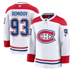 Men Montreal Canadiens #93 Ivan Demidov Fanatics Home White Jersey