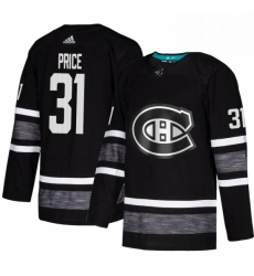 Mens Adidas Montreal Canadiens 31 Carey Price Black 2019 All Star Game Parley Authentic Stitched NHL Jersey 