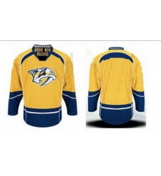 Nashville Predators Authentic Jerseys #00 BLANK YELLOW Jersey