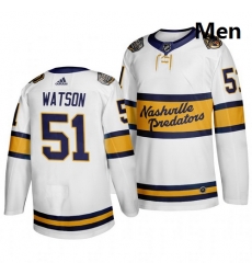 Predators 51 Austin Watson White 2020 Winter Classic Adidas Jersey