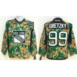 Kids New York Rangers 99 Wayne Gretzky Camo NHL Jerseys