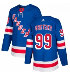 Youth Adidas New York Rangers 99 Wayne Gretzky Authentic Royal Blue Home NHL Jersey 