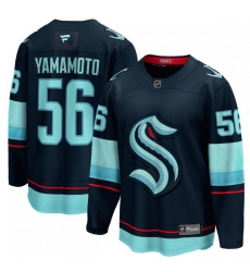 Men Seattle Kraken Kailer Yamamoto #56 Blue Stitched NHL Hockey jersey Men Seattle Kraken Kailer Yamamoto #56 Blue Stitched NHL Hockey jersey