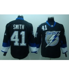 Tampa Bay Lightning 41 Mike Smith Black Jerseys