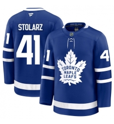 Men Toronto Maple Leafs Anthony Stolarz 41 Fanatics Home Blue Premium Stitched Hockey Jersey Men Toronto Maple Leafs Anthony Stolarz 41 Fanatics Home Blue Premium Stitched Hockey Jersey