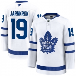 Men Toronto Maple Leafs Calle Jarnkrok 19 Fanatics Away White Premium Stitched Hockey Jersey