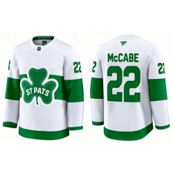 Men Toronto Maple Leafs Jake McCabe 22 White St Patricks Authentic Jersey
