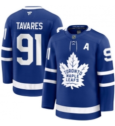 Men Toronto Maple Leafs John Tavares 91 Fanatics Home Blue Premium Stitched Hockey Jersey Men Toronto Maple Leafs John Tavares 91 Fanatics Home Blue Premium Stitched Hockey Jersey