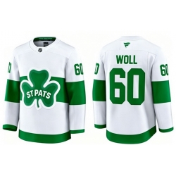 Men Toronto Maple Leafs Joseph Woll 60 White St Patricks Authentic Jersey