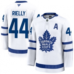 Men Toronto Maple Leafs Morgan Rielly 44 Fanatics Away White Premium Stitched Hockey Jersey