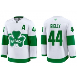 Men Toronto Maple Leafs Morgan Rielly 44 White St Patricks Authentic Jersey