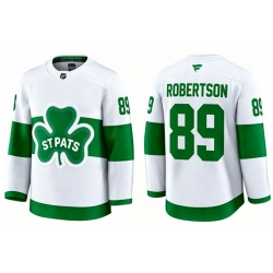 Men Toronto Maple Leafs Nicholas Robertson 89 White St Patricks Authentic Jersey