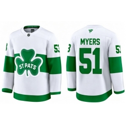 Men Toronto Maple Leafs Philippe Myers 51 White St Patricks Authentic Jersey