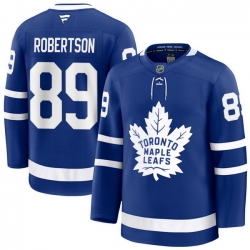 Men Toronto Maple Leafs Robertson Nicholas 89 Fanatics Home Blue Premium Stitched Hockey Jersey
