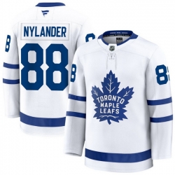 Men Toronto Maple Leafs William Nylander 88 Fanatics Away White Premium Stitched Hockey Jersey