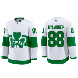 Men Toronto Maple Leafs William Nylander 88 White St Patricks Authentic Jersey