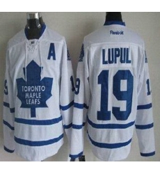 Toronto Maple Leafs 19 Joffrey Lupul White NHL Jerseys A Patch