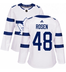 Womens Adidas Toronto Maple Leafs 48 Calle Rosen Authentic White 2018 Stadium Series NHL Jersey 