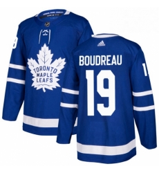 Youth Adidas Toronto Maple Leafs 19 Bruce Boudreau Authentic Royal Blue Home NHL Jersey 