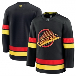 Men Vancouver Canucks Blank Black 2024 25 Alternate Stitched Hockey Jersey