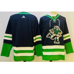 Men Vancouver Canucks Blank Navy 2022 Reverse Retro Stitched Jersey