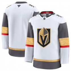 Men Vegas Golden Knights Blank White 2024 25 Home Stitched Hockey Jersey