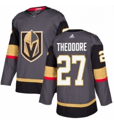 Mens Adidas Vegas Golden Knights 27 Shea Theodore Authentic Gray Home NHL Jersey 