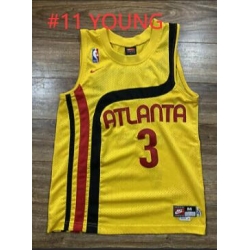 Trae Young Atlanta Hawks Yellow Nike Jersey