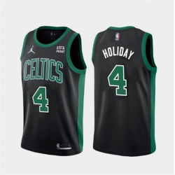 Men Boston Celtics 4 Jrue Holiday Black 2023 Statement Edition Stitched Basketball Jersey