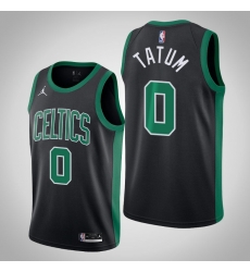 Men celtics jayson tatum jordan brand 2020 21 black swingman statement jersey