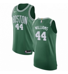 Mens Nike Boston Celtics 44 Robert Williams Authentic GreenWhite No Road NBA Jersey Icon Editi