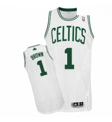 Youth Adidas Boston Celtics 1 Walter Brown Authentic White Home NBA Jersey