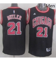 Revolution 30 Bulls 21 Jimmy Butler Black Stitched NBA Jersey