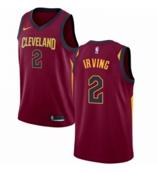 Mens Nike Cleveland Cavaliers 2 Kyrie Irving Swingman Maroon Road NBA Jersey Icon Edition