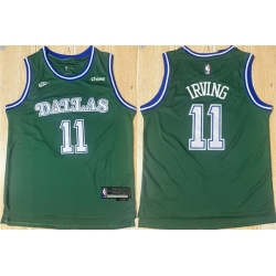 Men Dallas Mavericks 11 Kyrie Irving Green 2025 26 Classic Edition Stitched Basketball Jersey