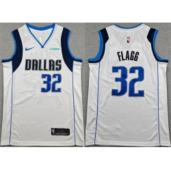 Men Dallas Mavericks 32 Cooper Flagg White 2025 Association Edition Stitched Basketball Jersey