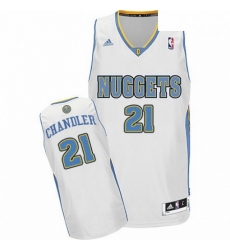 Mens Adidas Denver Nuggets 21 Wilson Chandler Swingman White Home NBA Jersey