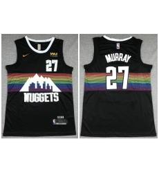 Nuggets 27 Jamal Murray Black City Edition Nike Swingman Jersey