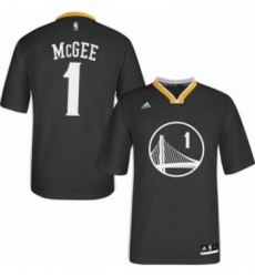 Youth Adidas Golden State Warriors 1 JaVale McGee Authentic Black Alternate NBA Jersey