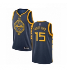 Youth Golden State Warriors 15 Willie Cauley Stein Swingman Navy Blue Basketball Jersey City Edition 