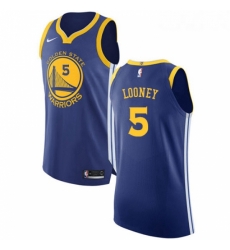 Youth Nike Golden State Warriors 5 Kevon Looney Authentic Royal Blue Road NBA Jersey Icon Edition