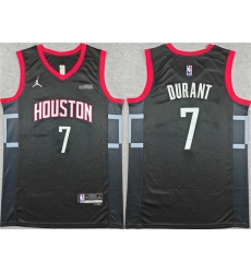 Men Houston Rockets 7 Kevin Durant Black Statement Edition Stitched Jersey Men Houston Rockets 7 Kevin Durant Black Statement Edition Stitched Jersey
