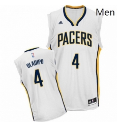 Mens Adidas Indiana Pacers 4 Victor Oladipo Swingman White Home NBA Jersey 