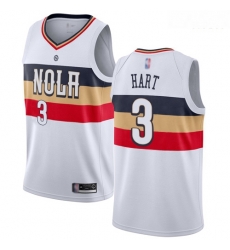 Pelicans #3 Josh Hart White Basketball Swingman Earned Edition Jersey